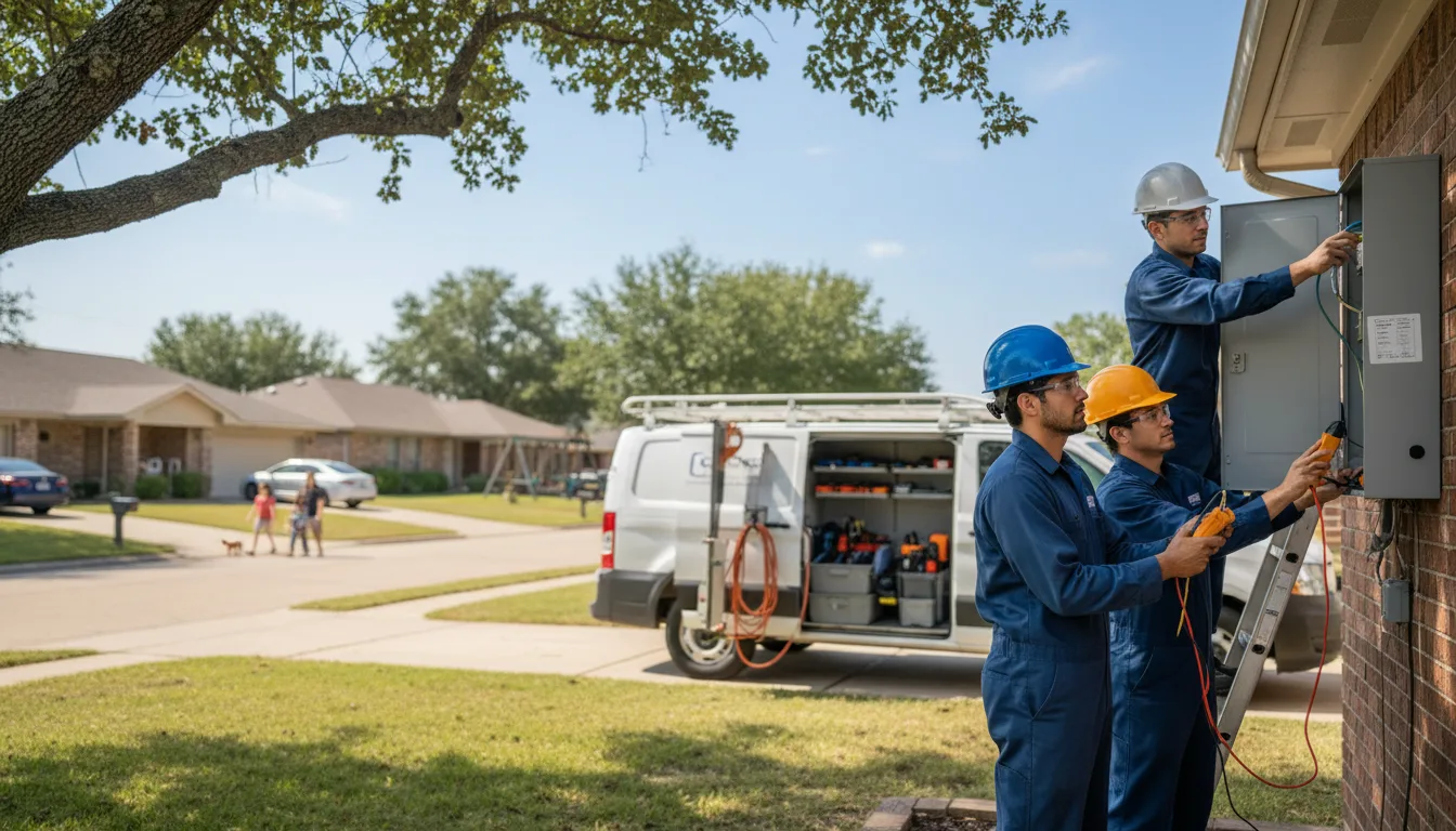 Certified electrician providing emergency electrical services in Palo Pinto, TX